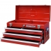 BAÚ GABINETE DE METAL C/ 03 GAVETAS VERMELHO KING TONY