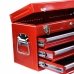 BAÚ GABINETE DE METAL C/ 03 GAVETAS VERMELHO KING TONY