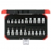JOGO DE SOQUETE 3/8 E 1/2 COM TORX E8 AO E20 E T10 AO T55 20 PCS GEDORE RED