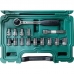 JOGO DE SOQUETES SEXTAVADO DE 10 A 24MM ENCAIXE 1/2 COM 15 PEÇAS ST09525SJ SATA