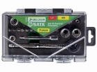 JOGO DE SOQUETE SEXTAVADO 1/4 - 4 A 13MM COM 25 PEÇAS 234410IBJ BELZER E SATA