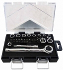 JOGO DE SOQUETE SEXTAVADO 1/4 - 4 A 13MM COM 25 PEÇAS 234410IBJ BELZER E SATA